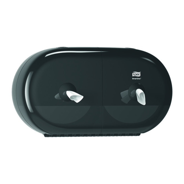 Tork SmartOne двойной в мини-рулонах Т9 черный (арт.682008) диспенсер для туалетной бумаги