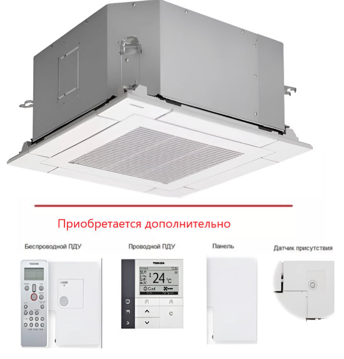Toshiba RAS-M13U2MUVG-E кассетный внутренний блок мульти-сплит системы