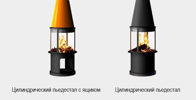 TRAFORART ARLET CENTRAL высокое стекло готовый дровяной каминокомплект