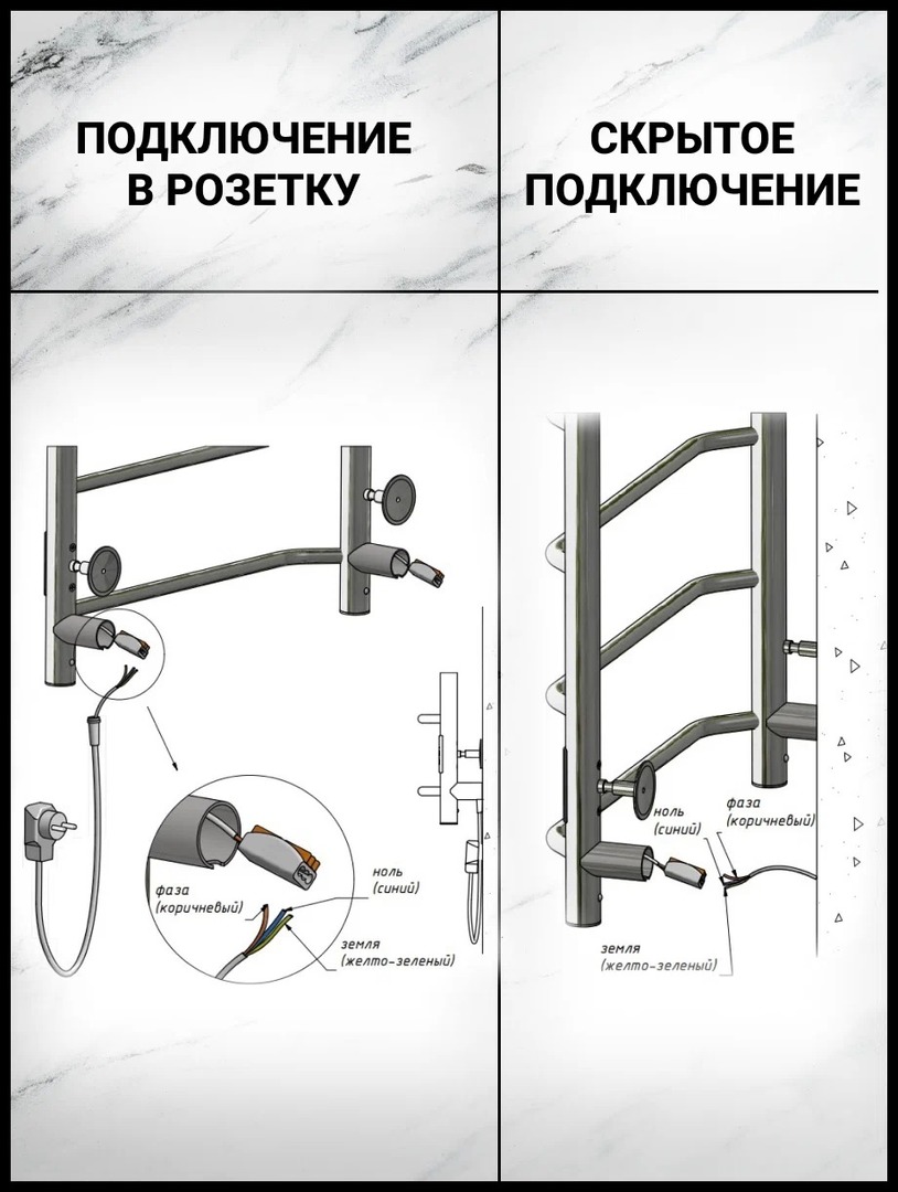 Тругор Пэк сп 20 кв П 80х50 графит ВГП электрический полотенцесушитель лесенка