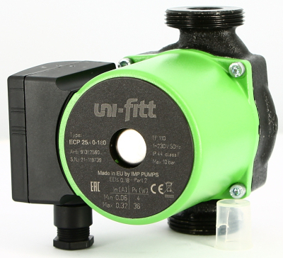 Uni-fitt ECP 25/40 180 с гайками циркуляционный насос