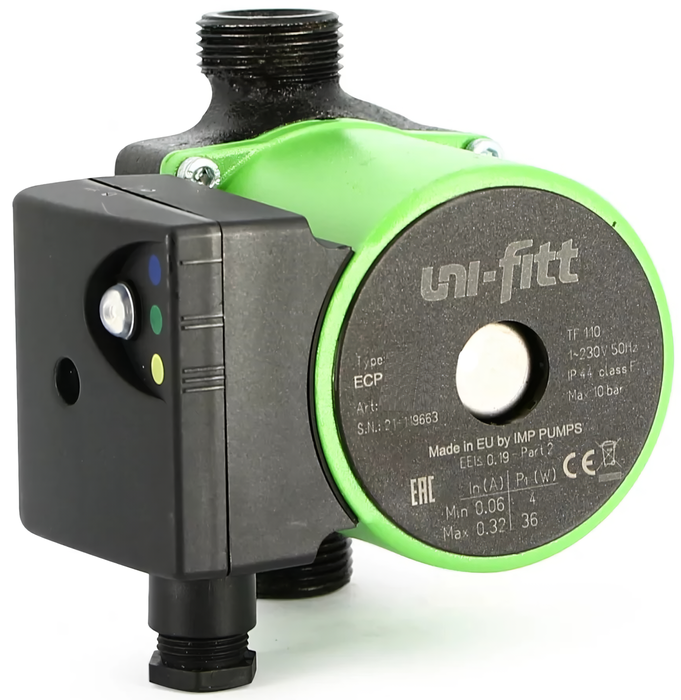 Uni-fitt ECP 32/40 180 с гайками циркуляционный насос