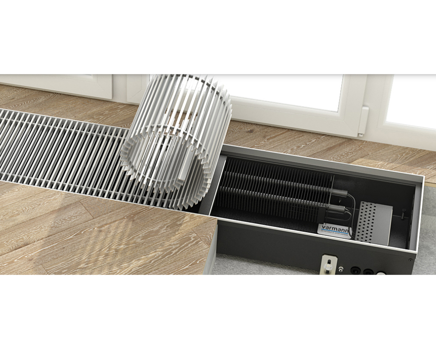 Varmann Ntherm Electro 300x110x2250 внутрипольный конвектор