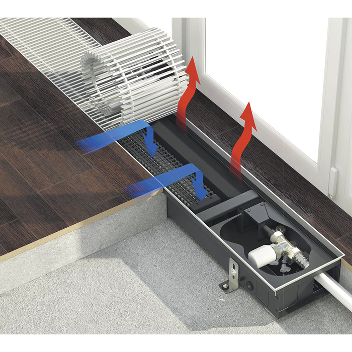 Varmann Qtherm ECO 280x90x2600 внутрипольный конвектор