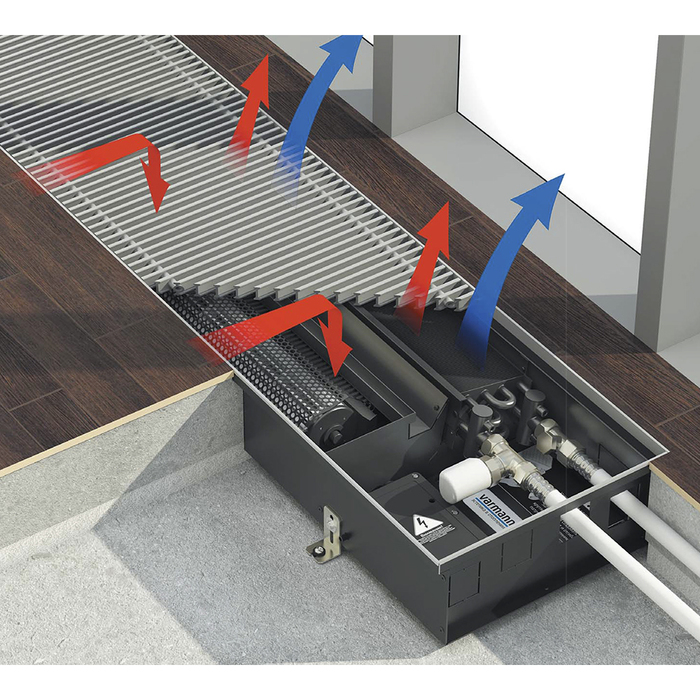 Varmann Qtherm HK 310x150x1750 2т внутрипольный конвектор
