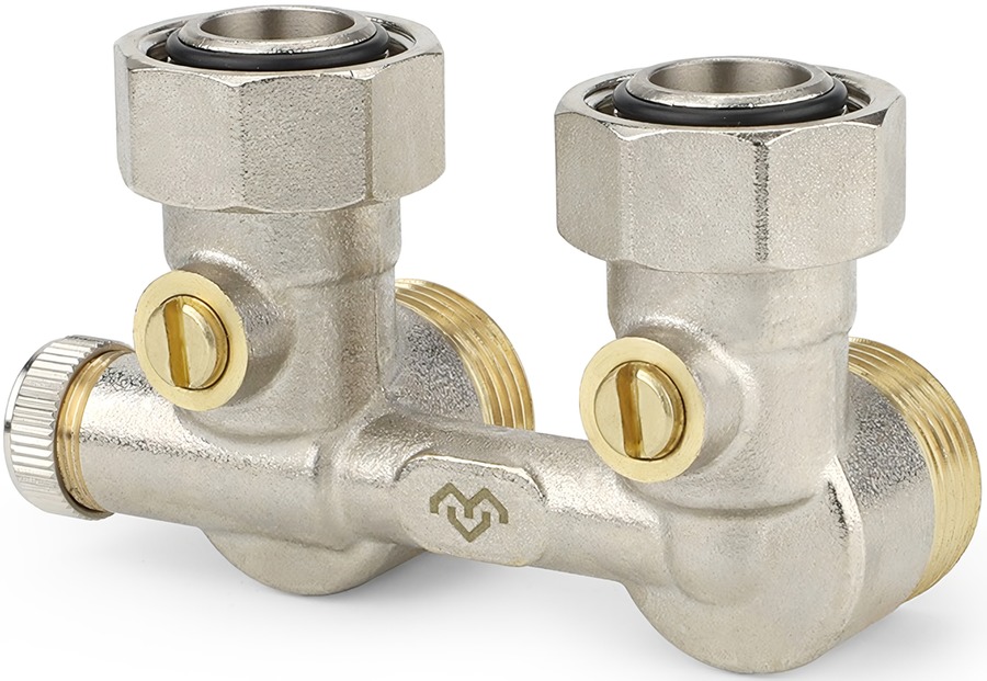 VARMEGA VM13801 3/4"EKх3/4"EK двухтрубный узел нижнего подключения