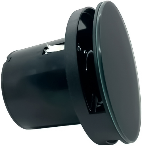 VENTFAN Solar100-HT (hygro-timer) черный GLASS вытяжка для ванной диаметр 100 мм