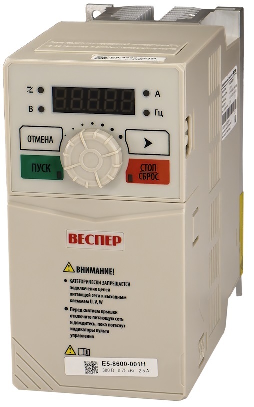 ВЕСПЕР E5-8600 0,75 кВт 380В частотный преобразователь