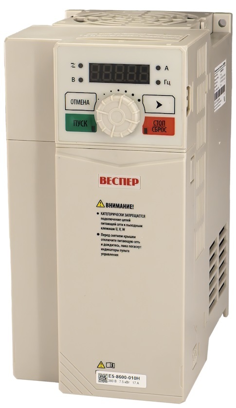 ВЕСПЕР E5-8600 7,5 кВт 380В частотный преобразователь