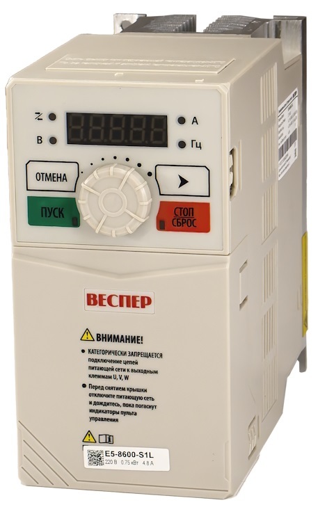 ВЕСПЕР E5-8600 0,75 кВт 220В частотный преобразователь
