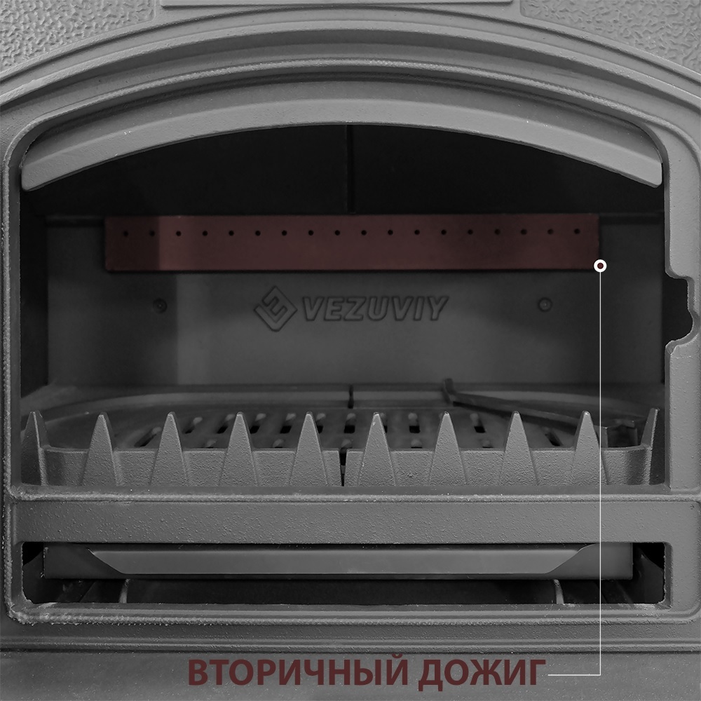 Везувий KZ-14Р Антрацит дровяная печь
