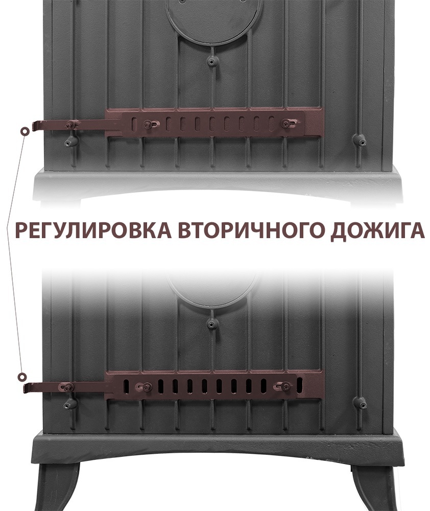 Везувий KZ-14Р Антрацит дровяная печь