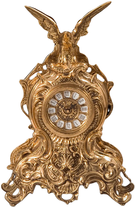 Virtus TABLE CLOCK D.JUAN LRG EAGLE BRONZE проекционные часы