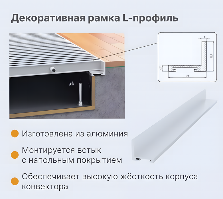 Vitron ВК.90.300.2750.4ТГ.РР.ААС внутрипольный конвектор