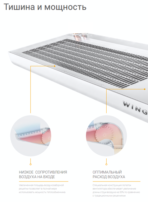 WING II C100 AC тепловая завеса без нагрева