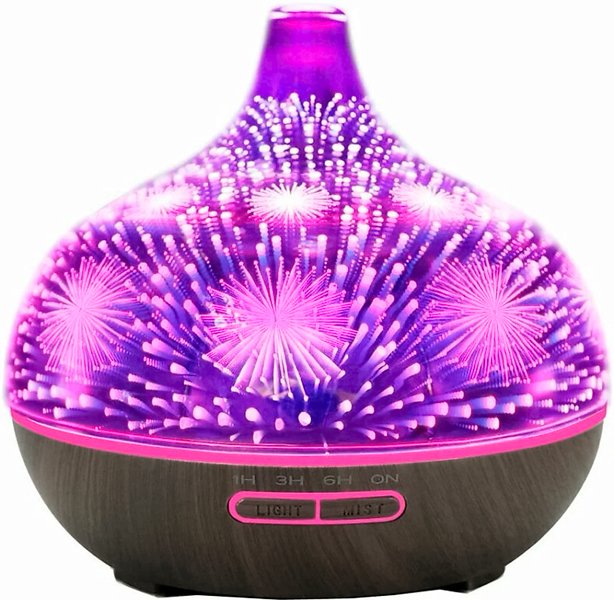 ZDK 3D Glass fireworks (фейерверк) ультразвуковой увлажнитель воздуха