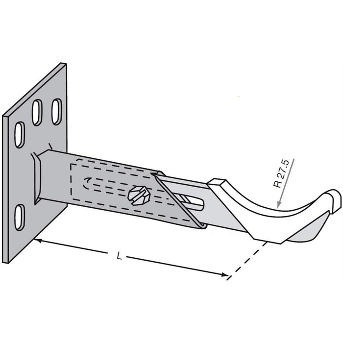 Zehnder AKK L=68-91 мм/RAL 9016 крепеж