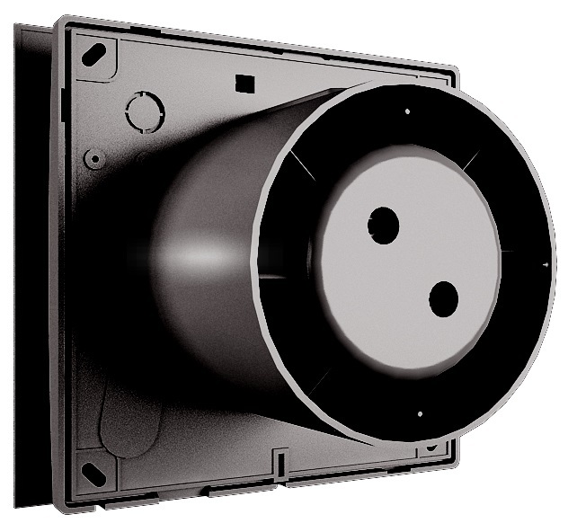 Zernberg Agat 100 V gloss black вытяжка для ванной диаметр 100 мм