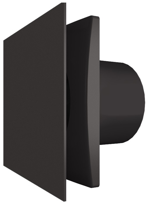 Zernberg Agat 100 V matte black вытяжка для ванной диаметр 100 мм