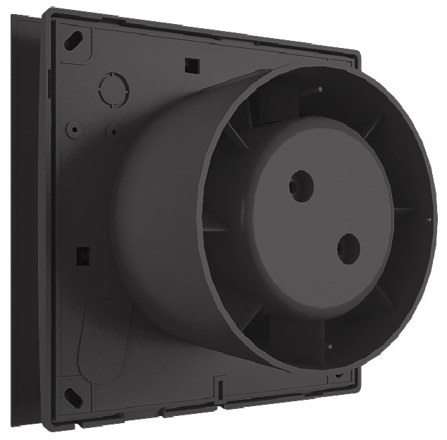 Zernberg Agat 100 V matte black вытяжка для ванной диаметр 100 мм