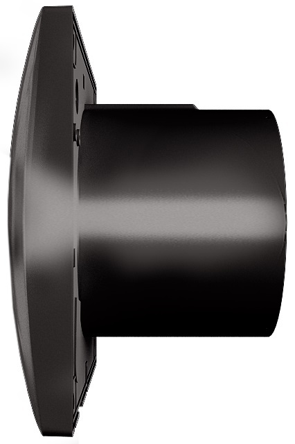 Zernberg Izumrud 100 gloss black вытяжка для ванной диаметр 100 мм