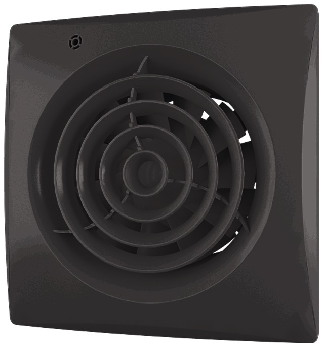 Zernberg Izumrud 125 matte black вытяжка для ванной диаметр 125 мм