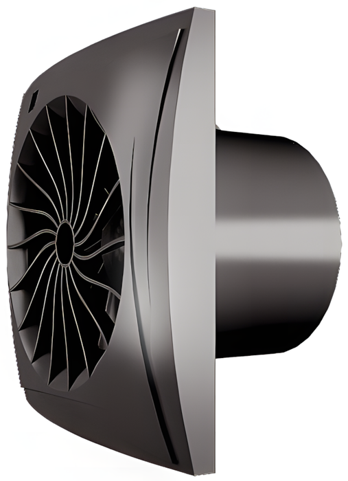 Zernberg Lazurit 125 gloss black вытяжка для ванной диаметр 125 мм