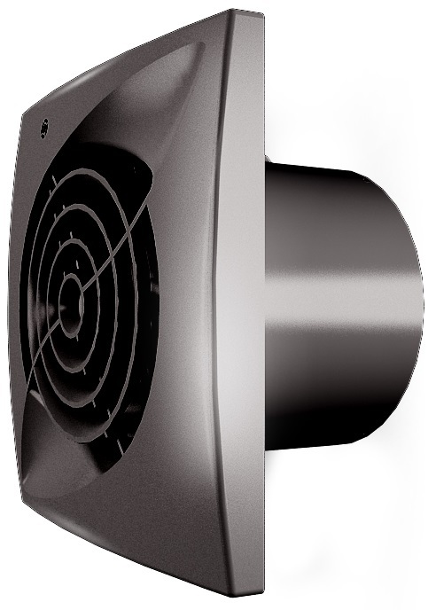 Zernberg Opal 100 gloss black вытяжка для ванной диаметр 100 мм