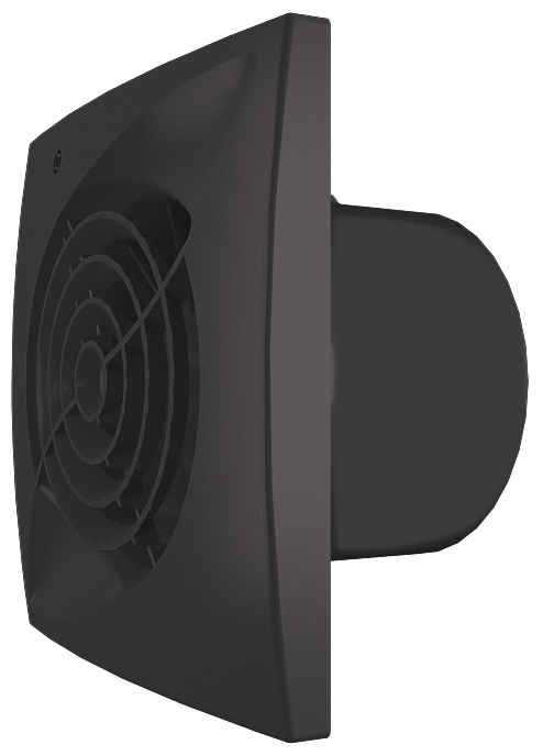 Zernberg Opal 100 matte black вытяжка для ванной диаметр 100 мм