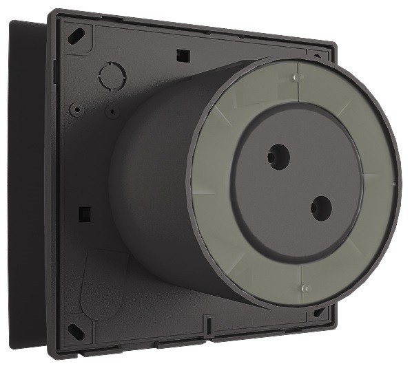Zernberg Opal 100 matte black вытяжка для ванной диаметр 100 мм