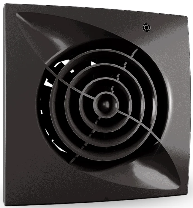 Zernberg Opal 125 gloss black вытяжка для ванной диаметр 125 мм