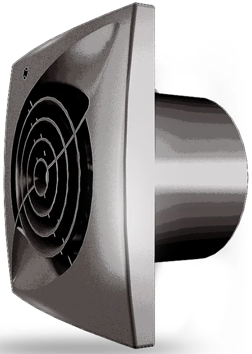 Zernberg Opal 125 gloss black вытяжка для ванной диаметр 125 мм