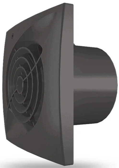 Zernberg Opal 125 matte black вытяжка для ванной диаметр 125 мм