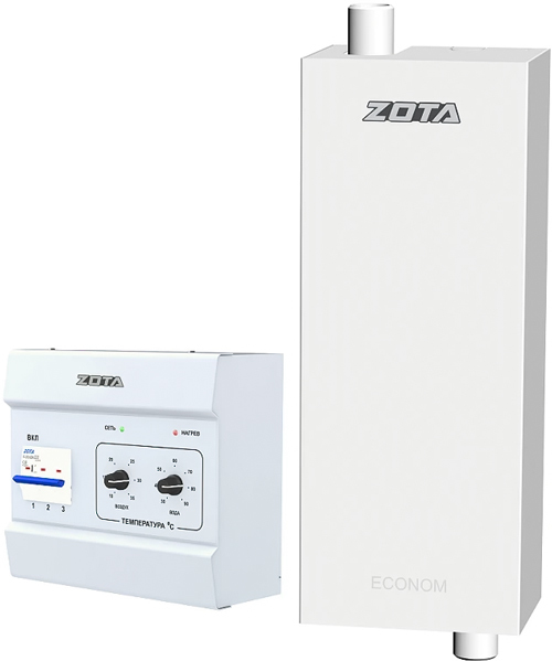 Zota Econom-9 (комплект) без насоса, без расш.бака, (220/380В) электрический котел