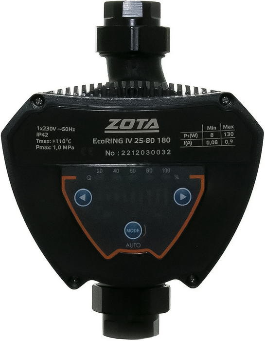 Zota EcoRING IV 25-80 180 циркуляционный насос