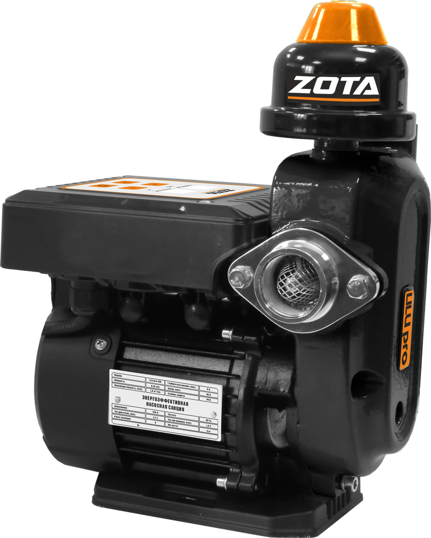Zota Lilu PRO, 600 Вт, 52 л/мин, Н-40 м, чугун насосная станция